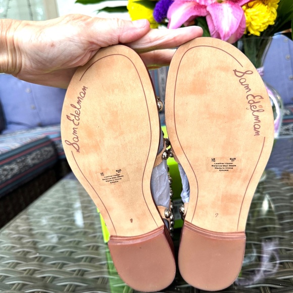 NIB Sam Edelman Eavan Gladiator Studded Sand Sandals - 7 M - Picture 4 of 8